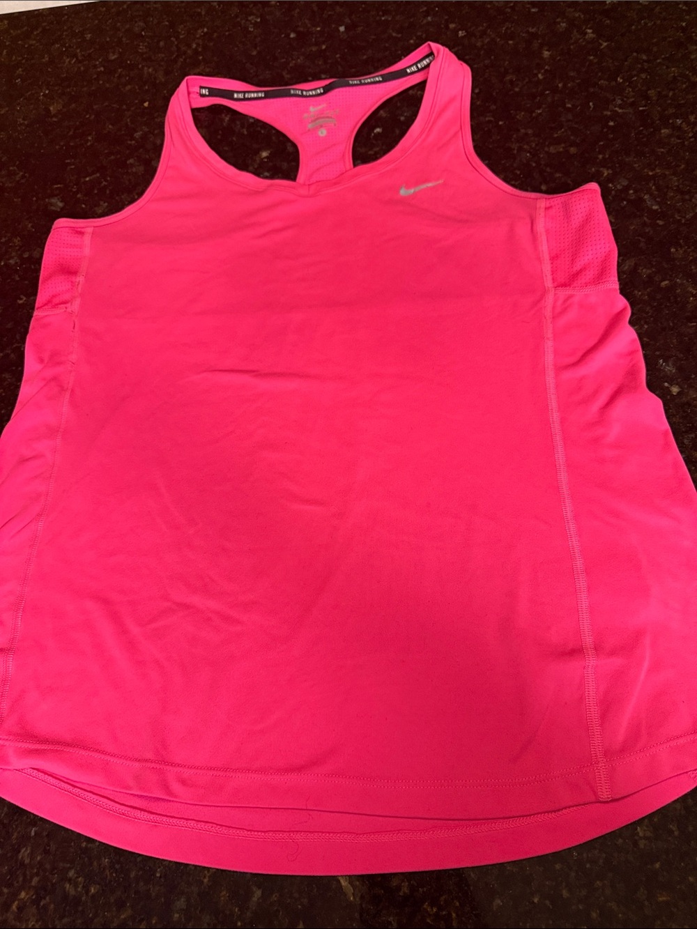 Tennis L Nike Women’s Bright Pink Racerback Performance Tank